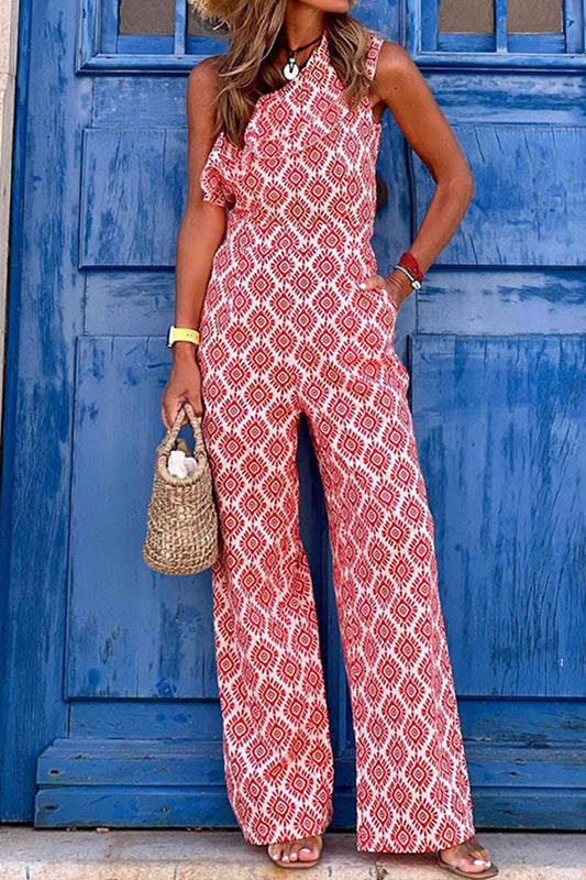 Elle&Vire® - Trending jumpsuit with pockets and oblique collar