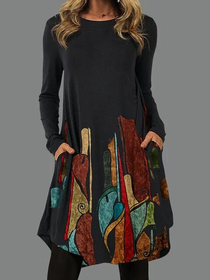 Alice Leroy® | Long-Sleeved Boho-Style Dress