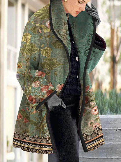 Elle&Vire® | Elegant Vintage Flower Coat