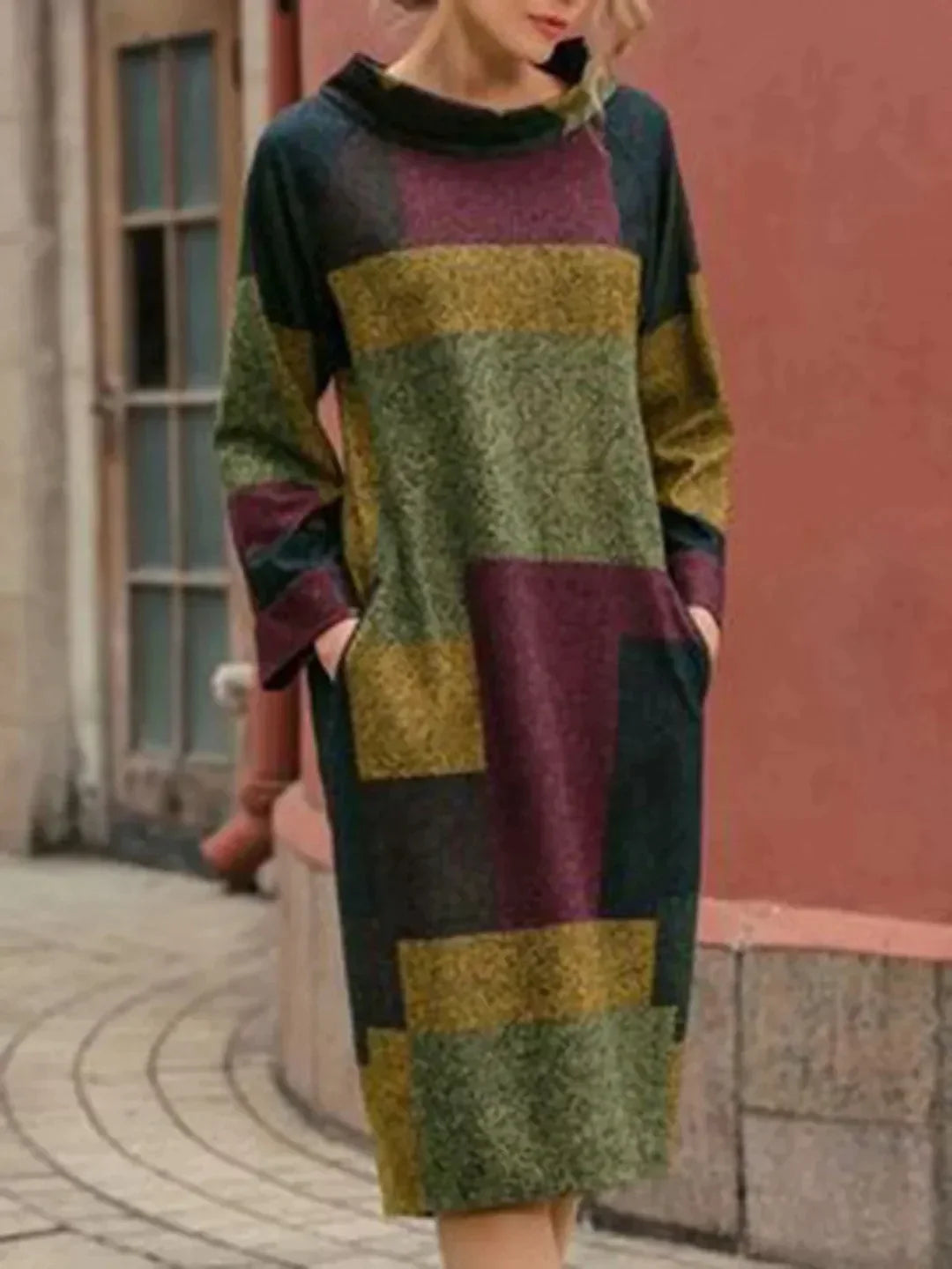 Pauline Laurent® | Loose mid-length dress in a vintage look