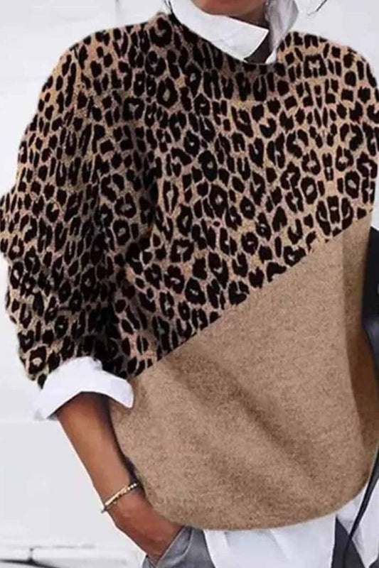 Elle&Vire® - Elegant Animal Print Sweater