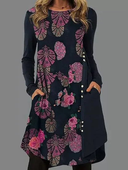 Alice Leroy® | Long-Sleeved Boho-Style Dress