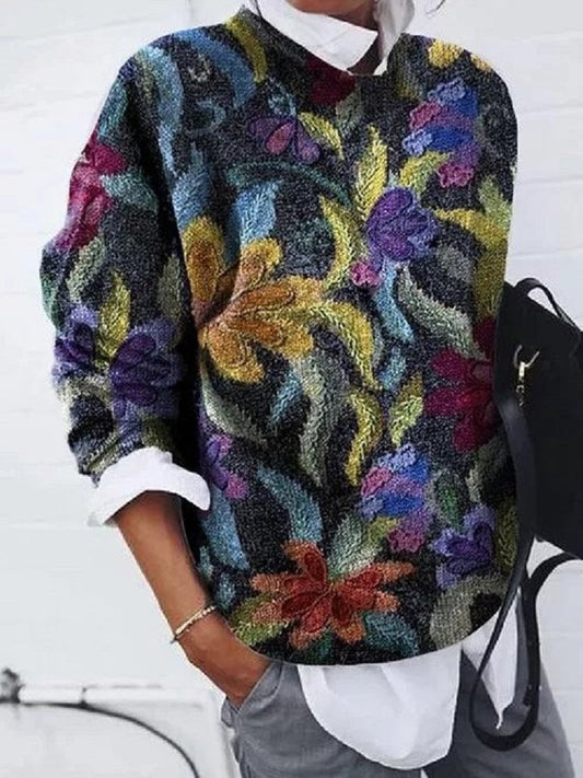 Elle&Vire® | Unique Vintage Printed Sweater