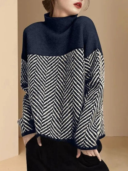 Elle&Vire® | High Collar Loose Soft Sweater