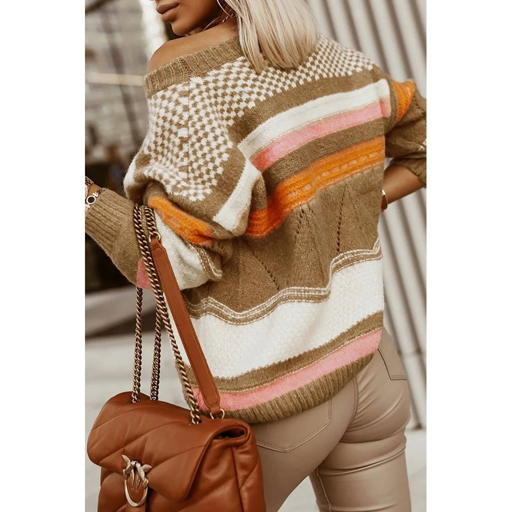 Elle&Vire® - Striped Pullover Sweater