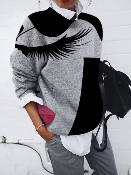Elle&Vire® - Elegant Sweater with Artistic Print