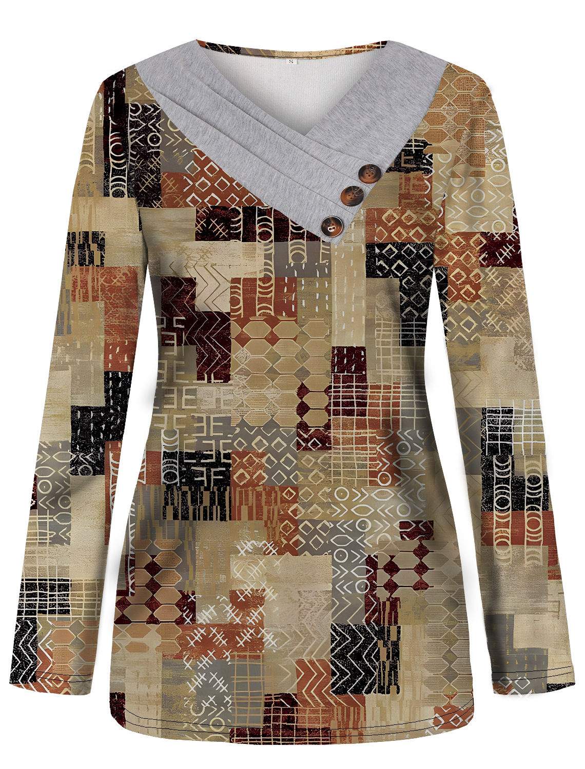 Eva Janssen® - Sweater with geometric print