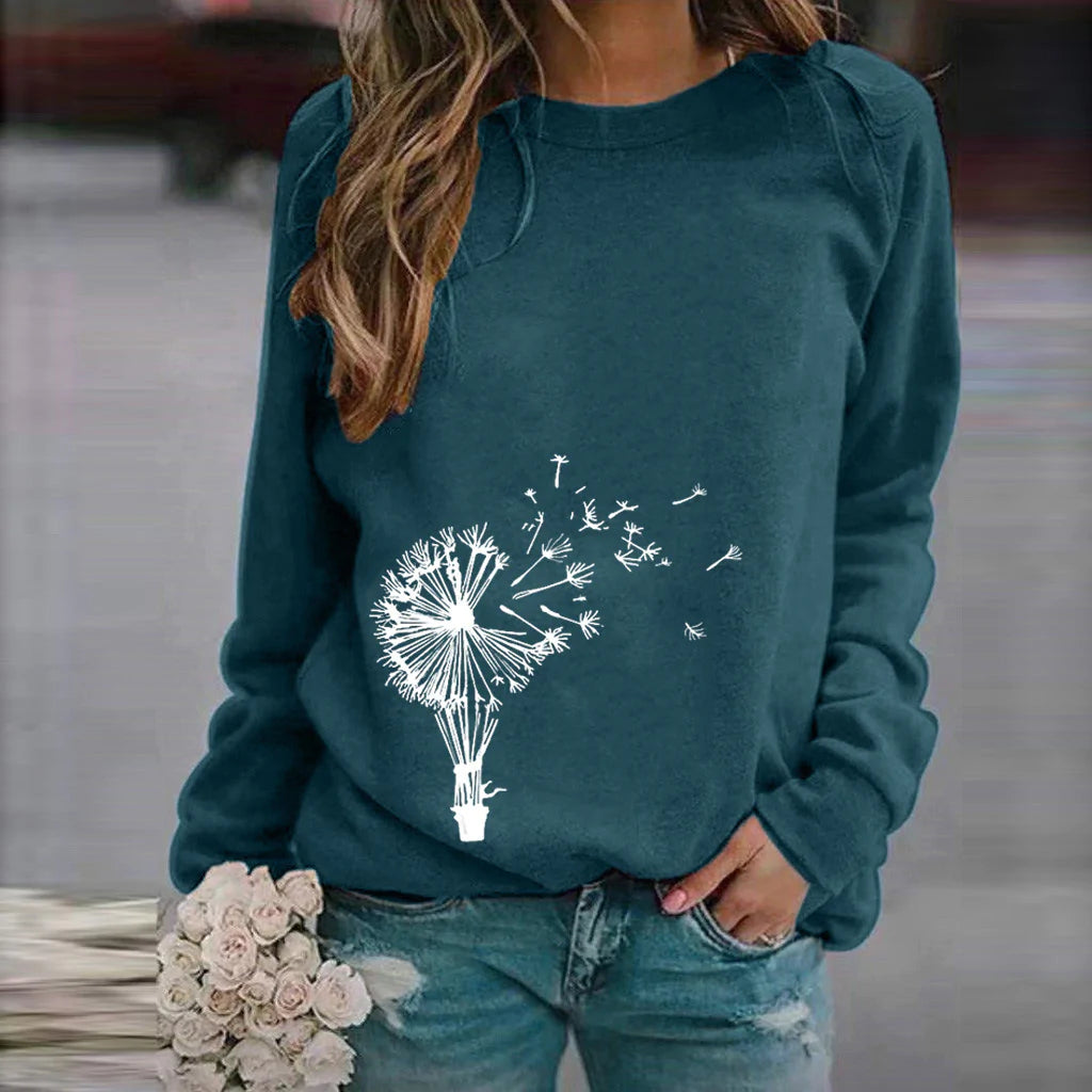 Dandelion™ - Stylish sweater with round neckline
