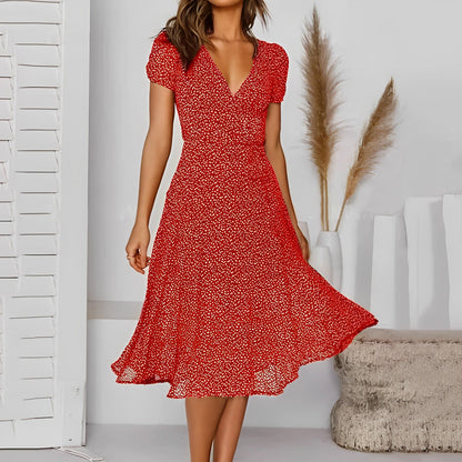 Lucia Comér® - Elegant red summer dress