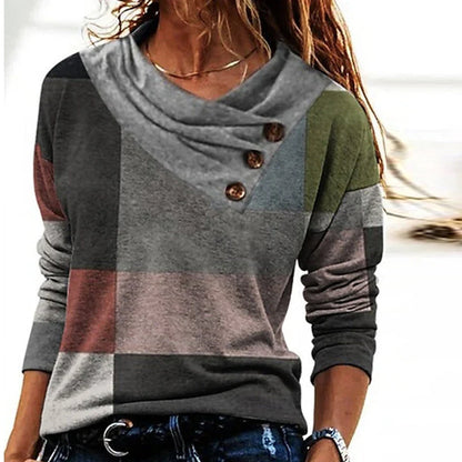 Lucia Comér® -  Elegant sweater with turned-up collar