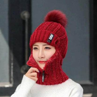 Khloe - Fur-lined Beanie Hat - Warm all winter long!