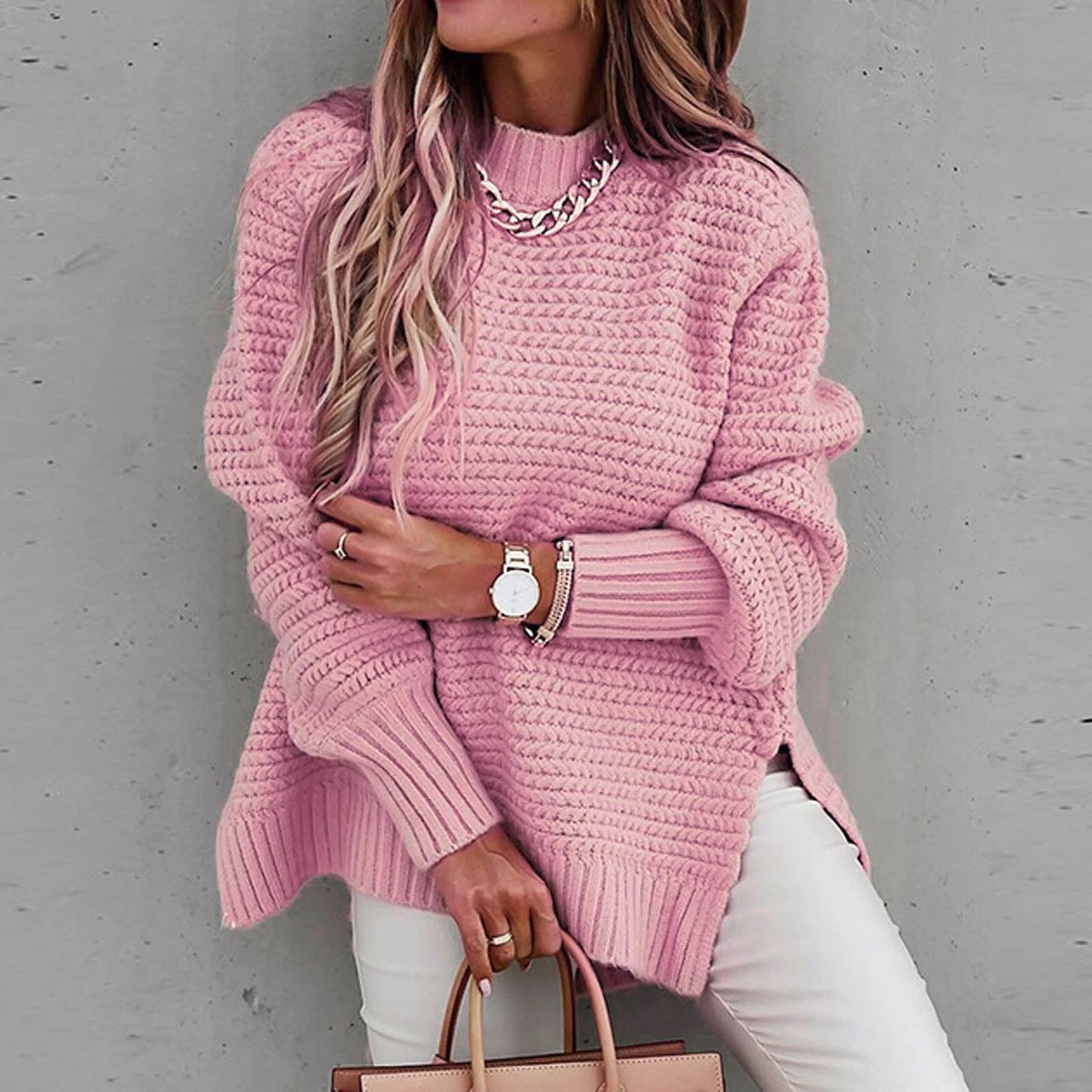 Elle&Vire® - Knitted Sweatshirt - Elegant and Comfy