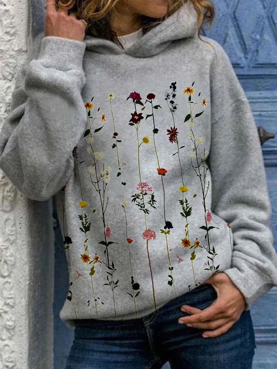 Elle&Vire® - Hoodie with floral print