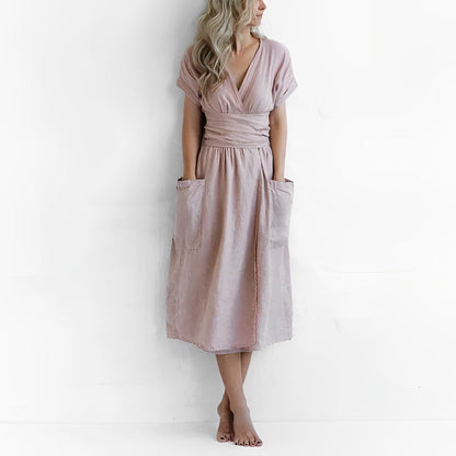 Lucia Comér - Elegant linen dress