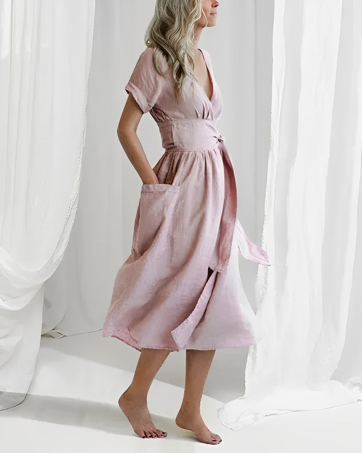 Lucia Comér - Elegant linen dress