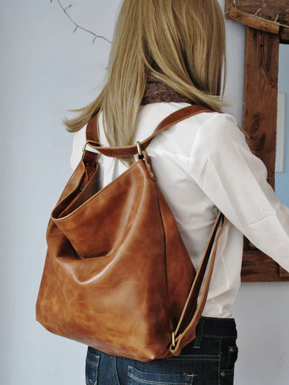Elle&Vire® - Oil coated ladies backpack