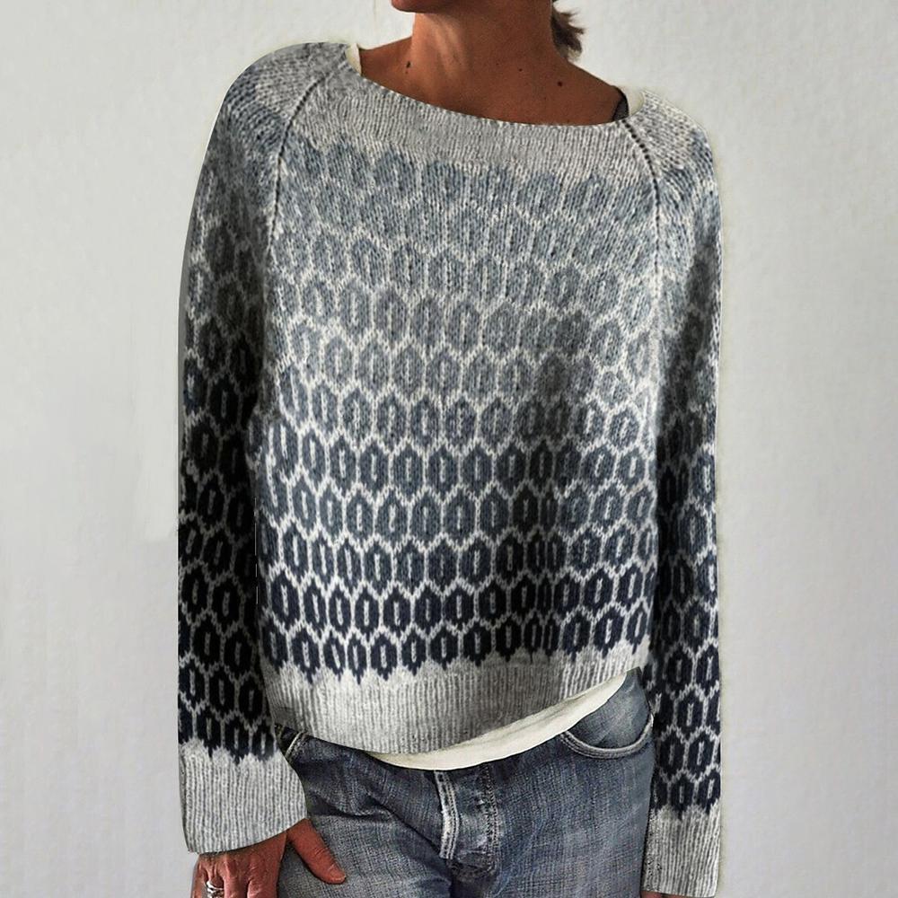 Elle&Vire® - Gray sweater with details