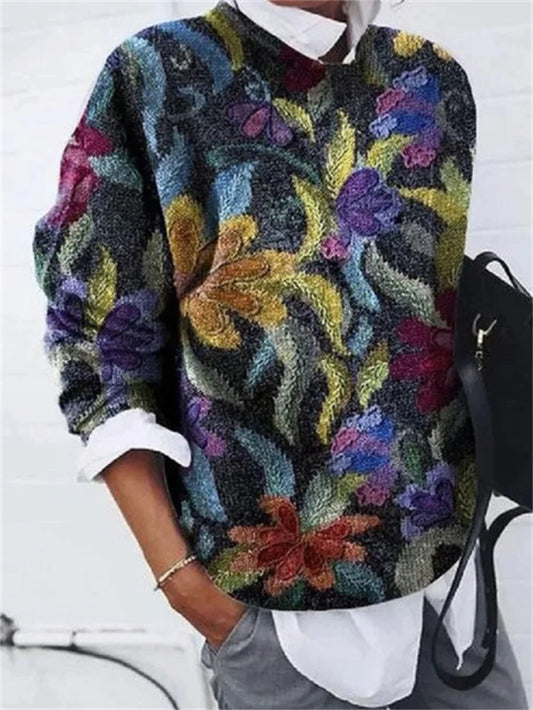 Lucia Comér® - Elegant Sweater with Print