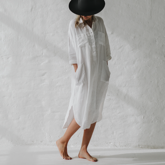 DAWN - Stylish white dress