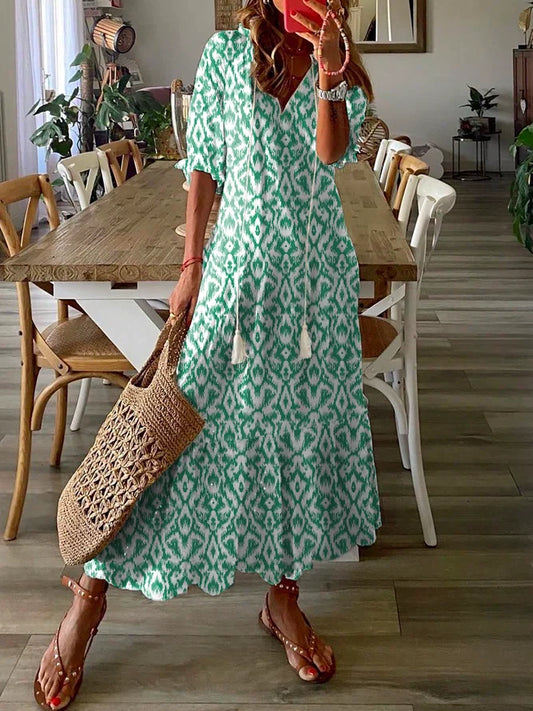 Inès Lavigne® - Green spring/summer dress