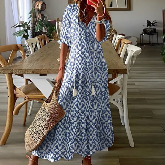 Elle&Vire® - Elegant blue summer dress