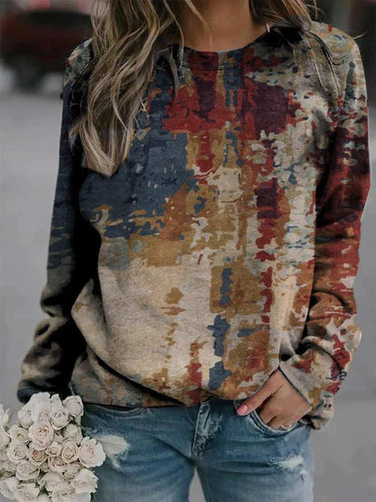 Eva Janssen® - Sweater with abstract print
