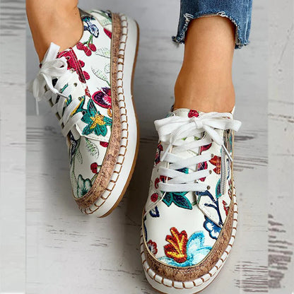 Floral Embroidery™ - Breathable Slip-on Sneakers!